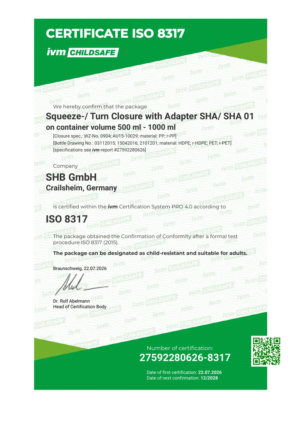 Vorschau ISO 8317 EN